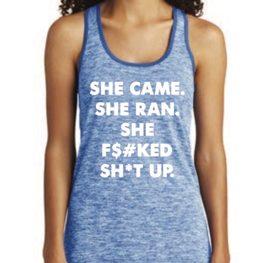 Stiletto Running Racerback Tank - Large